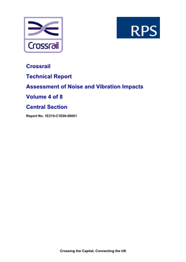 Crossrail Technical Report Assessment of Noise and Vibration Impacts Volume 4 of 8