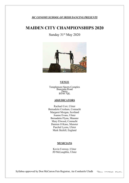 Maiden City Championships 2020