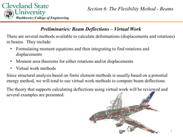 Section 6: the Flexibility Method - Beams