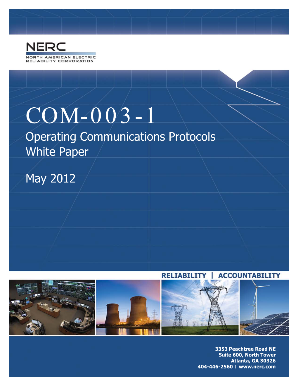 COM-003-1 Operating Communications Protocols White Paper