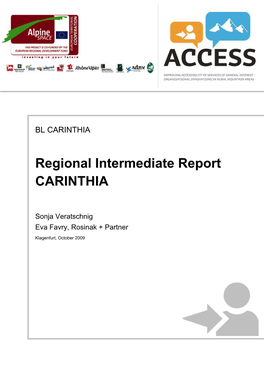 Regional Intermediate Report CARINTHIA