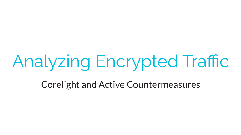 Analyzing Encrypted Traffic