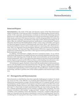 Preview Chapter 6 on Stereochemistry in PDF Format