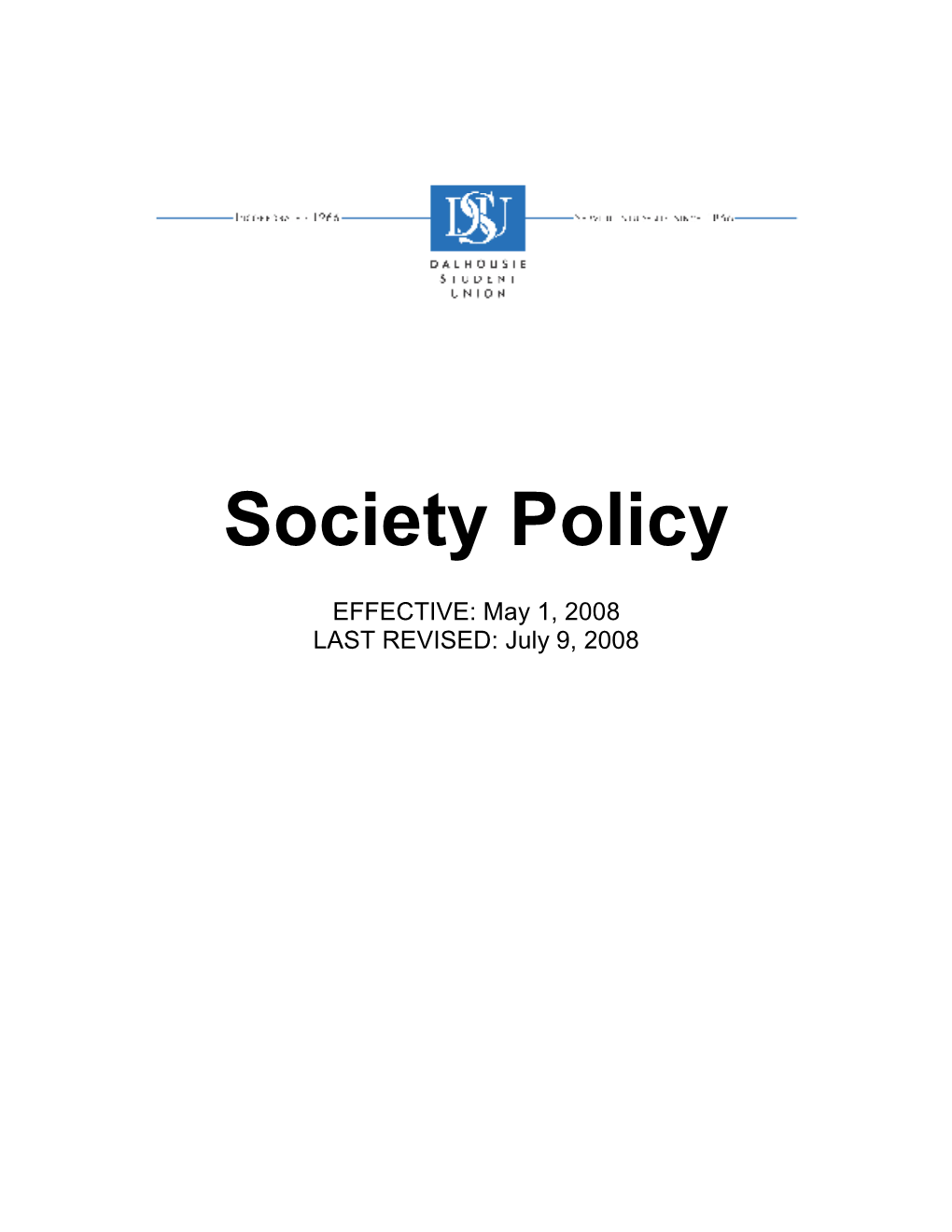 Society Policy