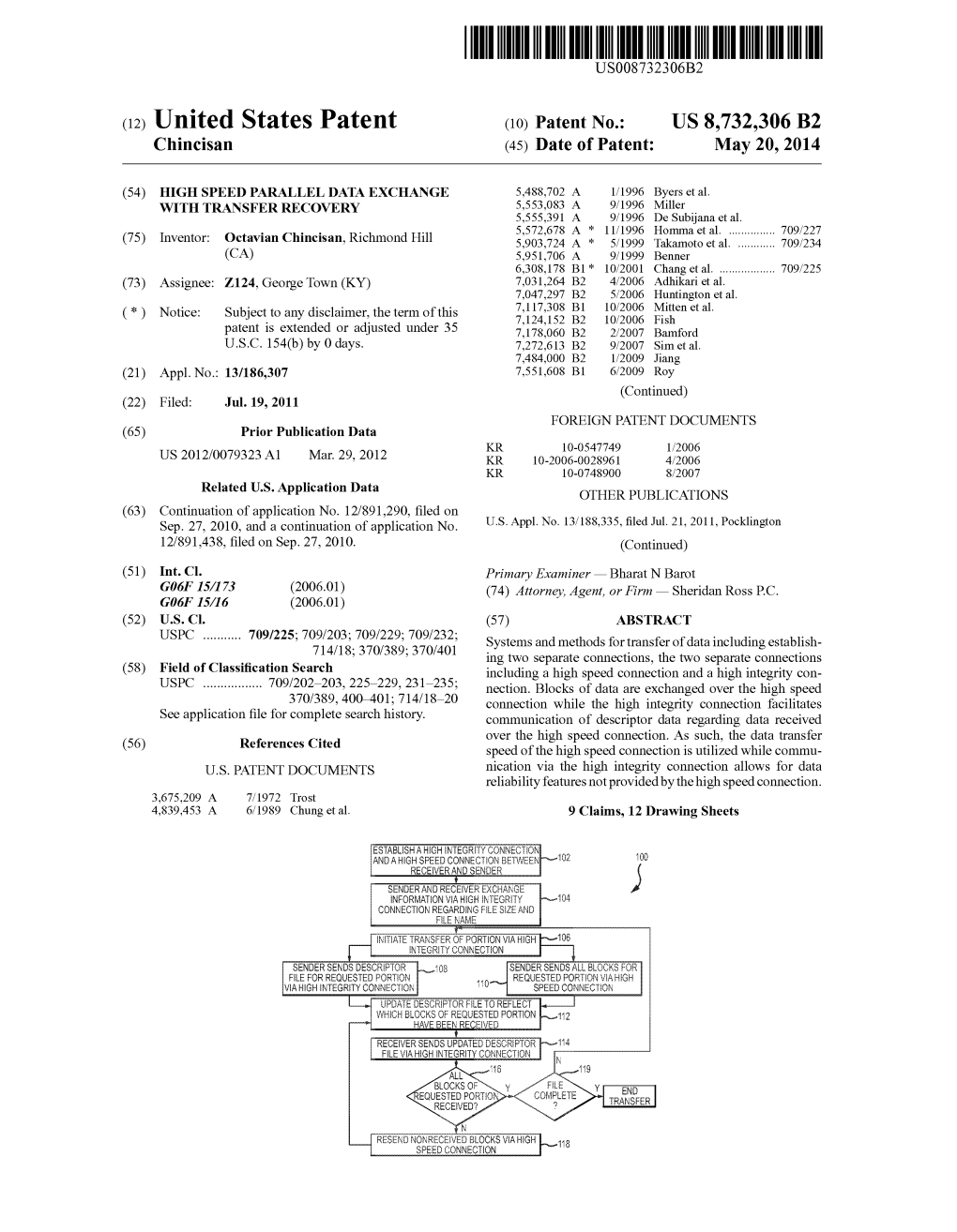 (12) United States Patent (10) Patent N0.: US 8,732,306 B2 Chincisan (45) Date of Patent: May 20, 2014