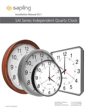 SAI Series Independent Quartz Clock