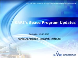 KARI's Space Program Updat