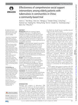 Effectiveness of Comprehensive Social Support Interventions Among