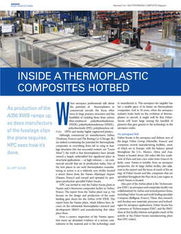 Inside a Thermoplastic Composites Hotbed