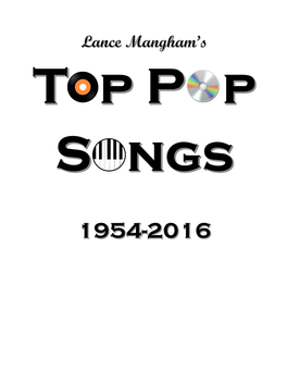 Mr. Mangham's Top 1000 Songs 1954-2016