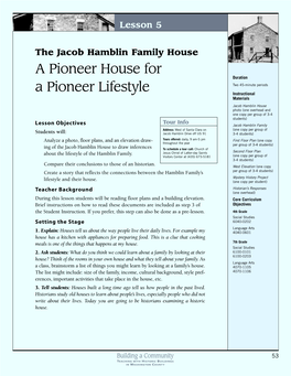 The Jacob Hamblin Family House