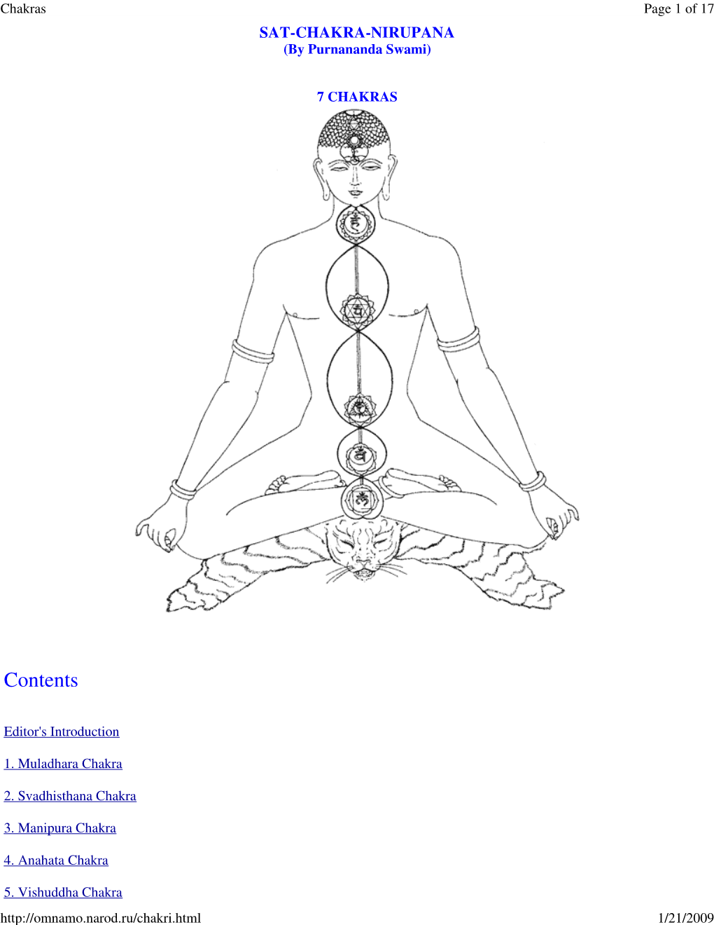 Sat-Chakra Nirupana