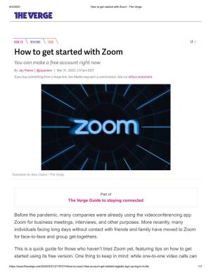 How to Get Started with Zoom - the Verge