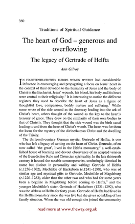 The Legacy of Gertrude of Helfta