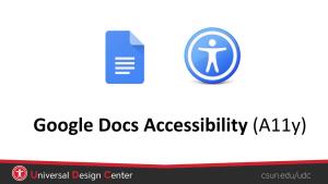 Google Docs Accessibility (Pdf)