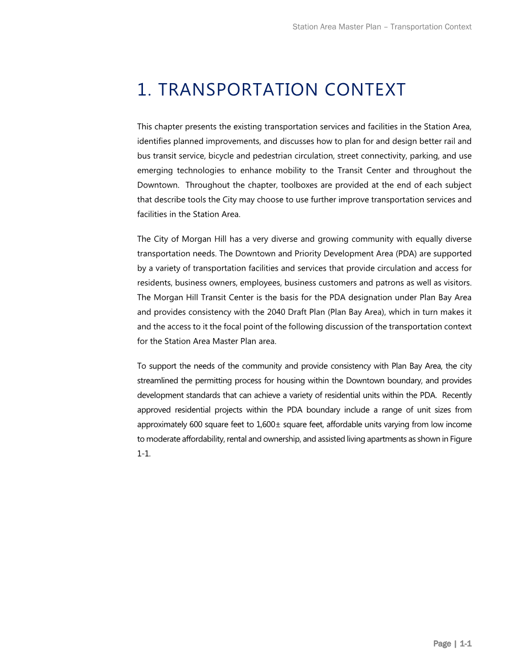 1. Transportation Context