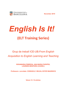ELT Training Series