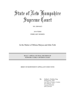 State of New Hampshire Supreme Court