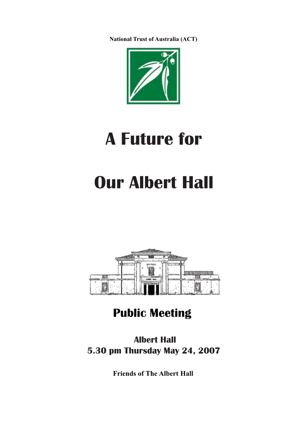 A Future for Our Albert Hall