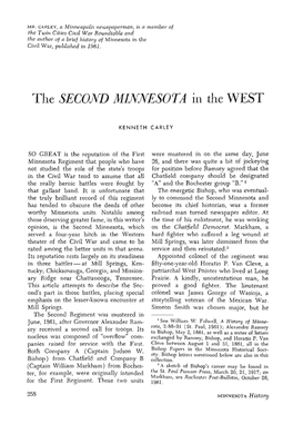 The Second Minnesota in the West
