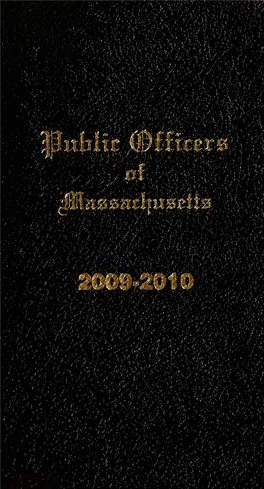 Public Officers of the Commonwealth of Massachusetts