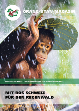 Mit BOS Schweiz Für Den Regenwald Orang-Utan-Magazin
