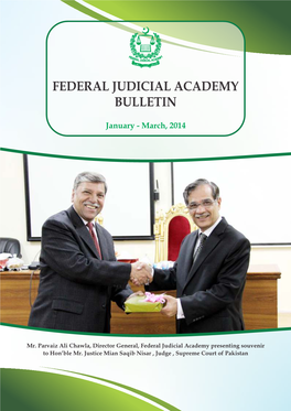 Federal Judicial Academy Bulletin