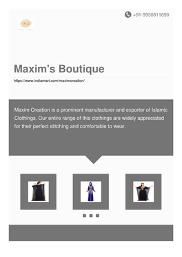 Maxim's Boutique
