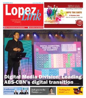 Leading ABS-CBN's Digital Transition