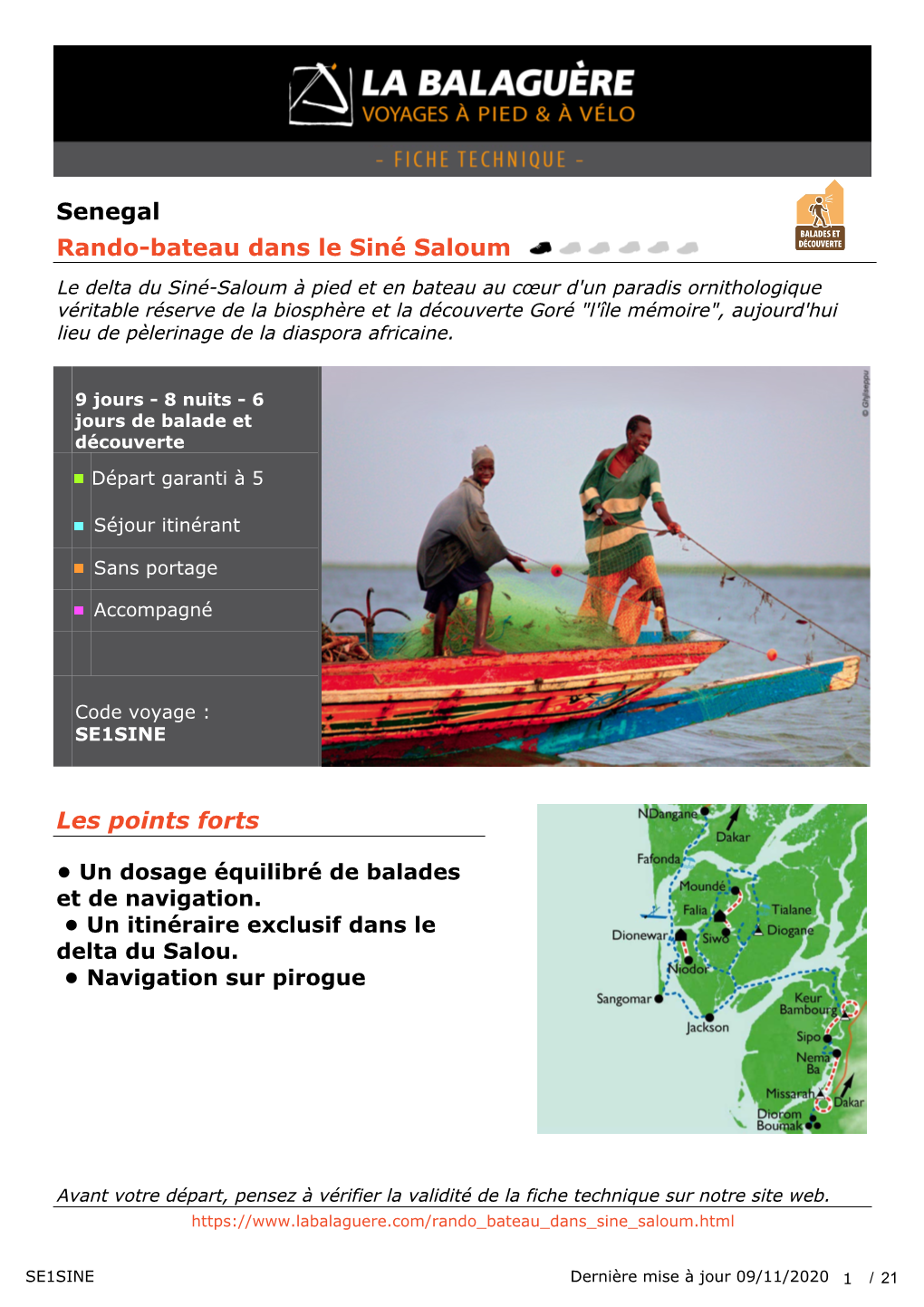 Senegal Rando-Bateau Dans Le Siné Saloum Les Points Forts