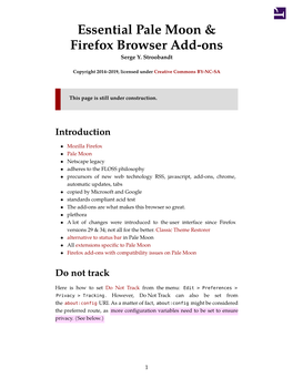 Essential Pale Moon & Firefox Browser Add‑Ons