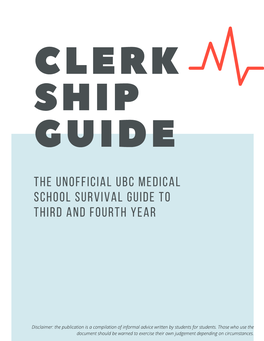 The Clerkship Guide 2020