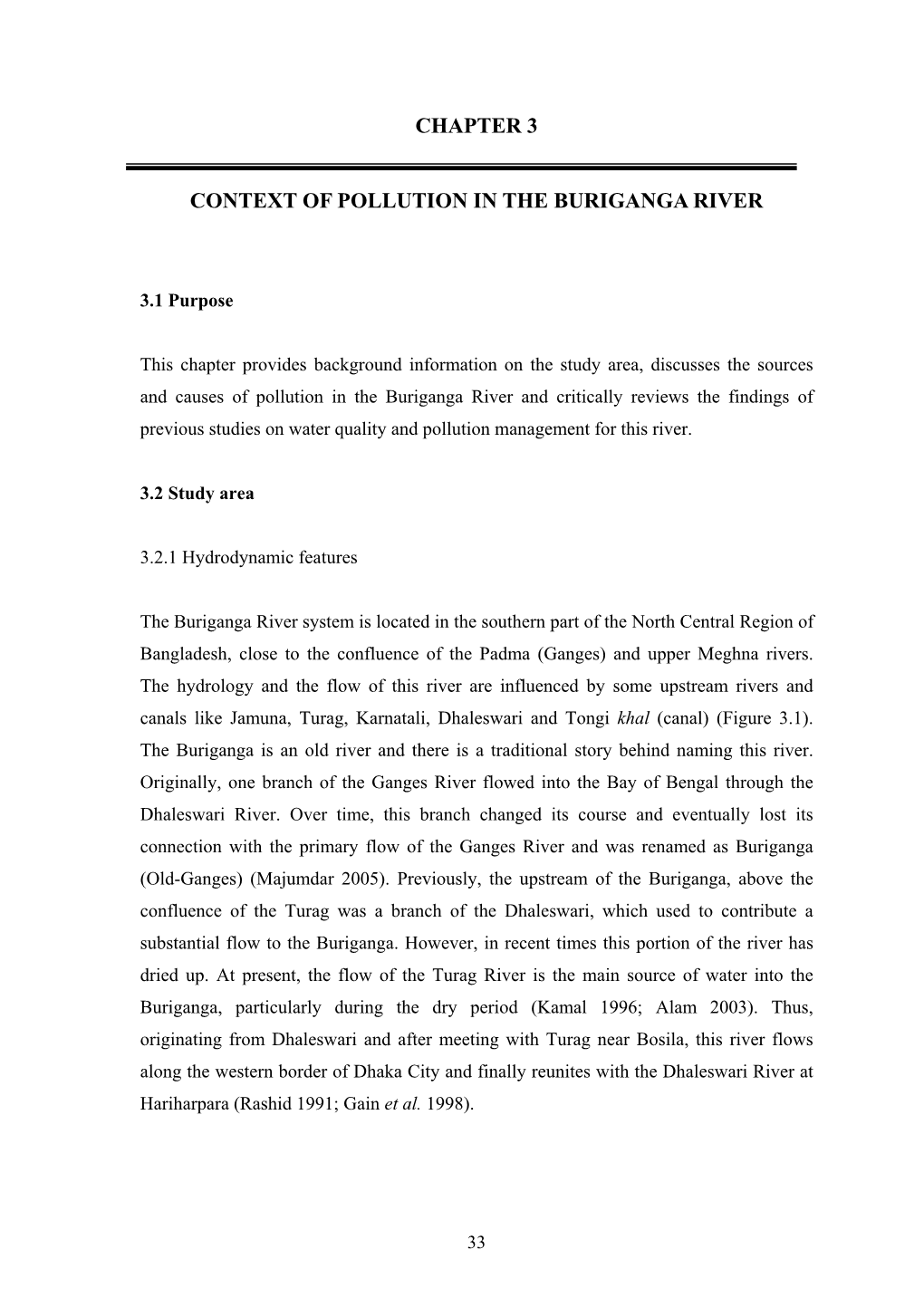 Towards an Integrated Pollution Management Approach for the Buriganga River in Bangladesh