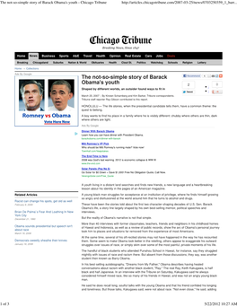 Chicago Tribune Article