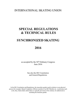 International Skating Federation Special