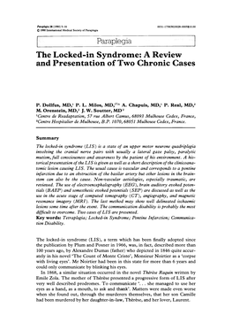 The Locked-In Syndrome: a Review and Presentation of Two Chronic Cases
