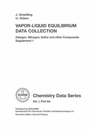 VAPOR-LIQUID EQUILIBRIUM DATA COLLECTION Chemistry Data Series