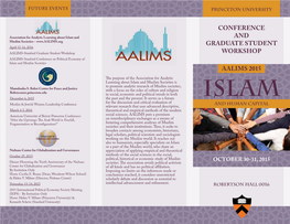 Conference and Graduate Student Workshop Aalims