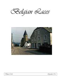 Volume 18 #68 September 1996 BELGIAN LACES ISSN 1046-0462