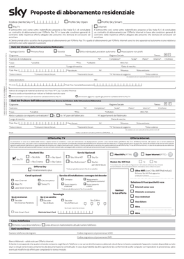 Proposte Di Abbonamento Residenziale