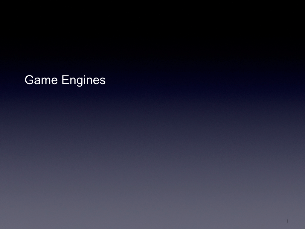 Game Engines