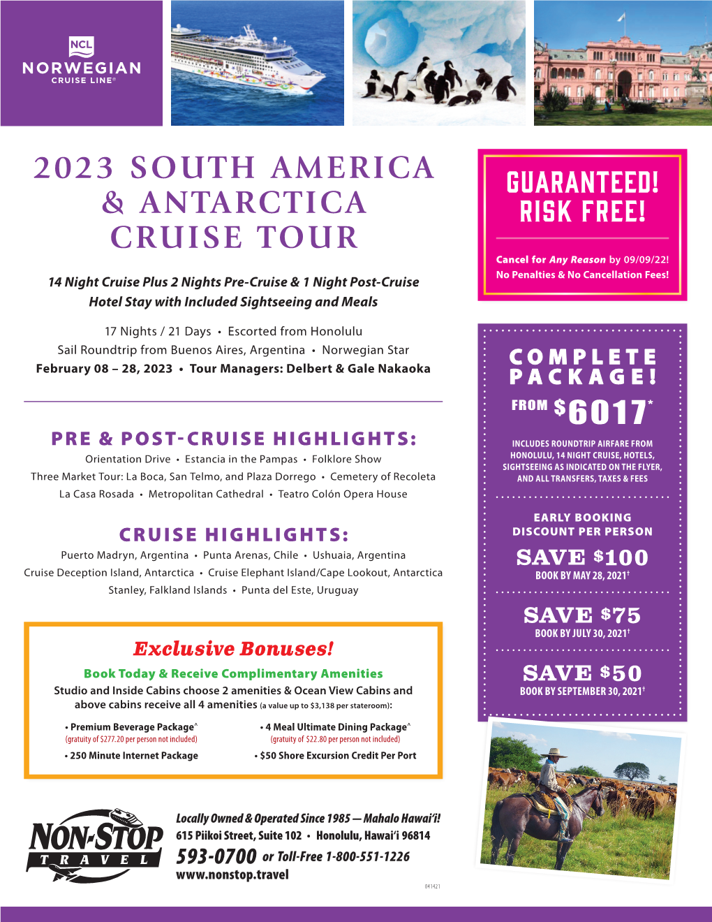 2023 South America & Antarctica Cruise Tour