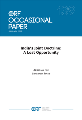 India's Joint Doctrine