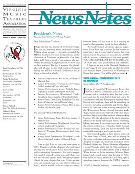 Newsnotes Spring 2015 V2