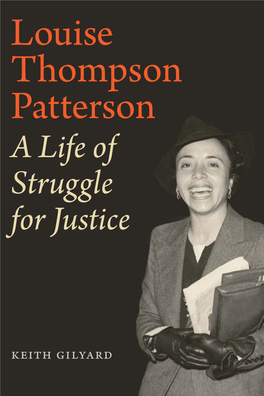 Louise Thompson Patterson a Life of Struggle for Justice