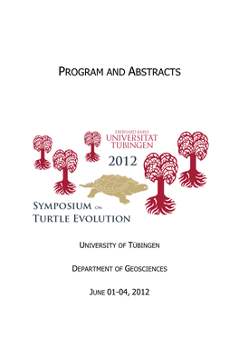 Program and Abstract Symposium on Turtle Evolution Tübingen