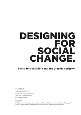 Social Responsibility and the Graphic Designer