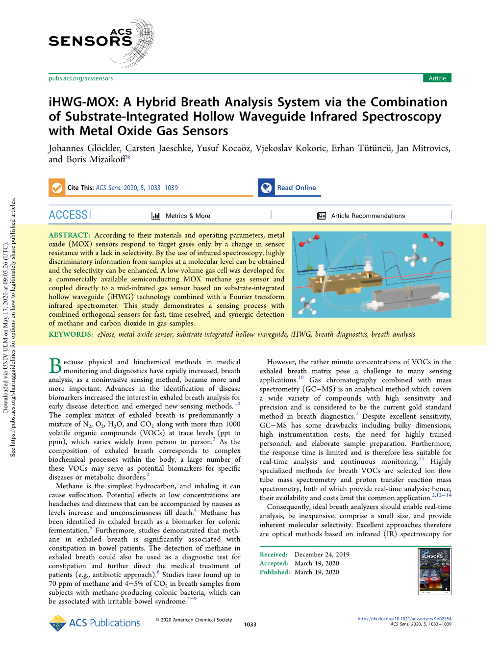 A Hybrid Breath Analysis System Via the Combination of Substrate