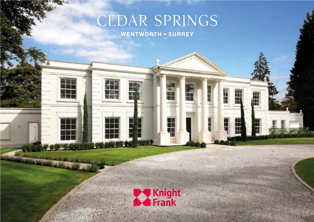 Cedar Springs WENTWORTH, SURREY