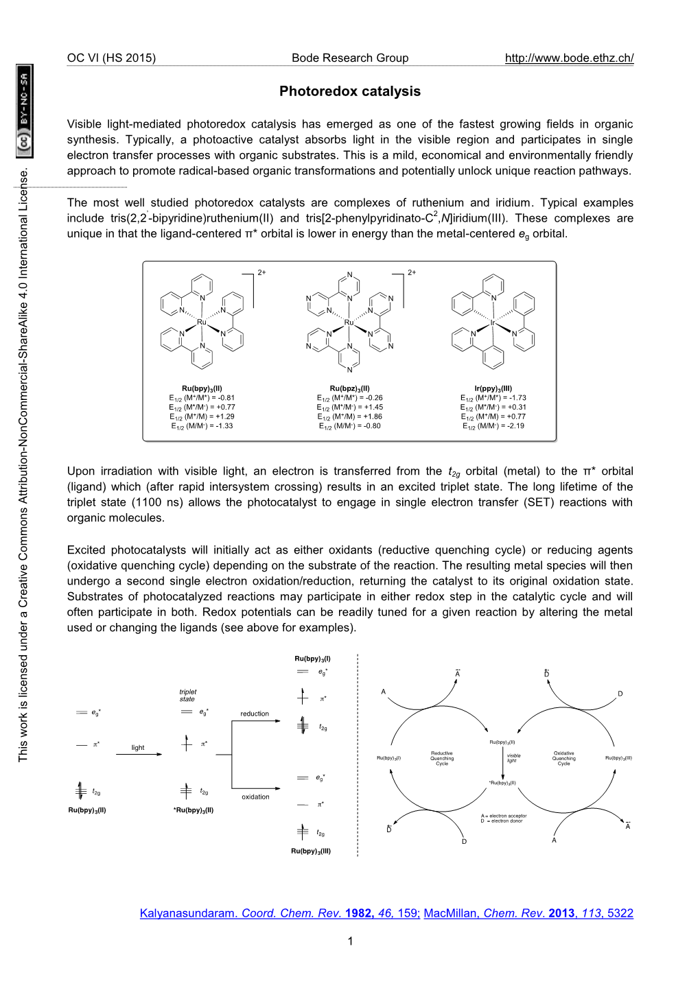 Photoredox Catalysis